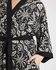 Short Robe - AMAZONIA TILE BLACK | Soma Online