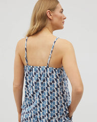 Smocked Pajama Cami - PRISM GEO MID NAVY | Soma Online