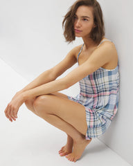 Cool Nights Pajama Cami - VILLA PLAID OCEAN AIR | Soma sale