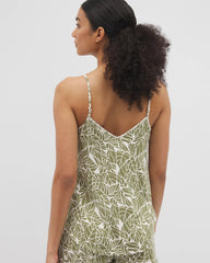 V-Neck Pajama Cami - PALMTASTIC VETIVER/CHAMP | Soma outlet