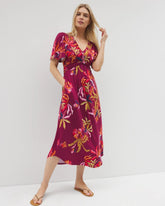 Pamilla Midi Bra Dress - SUNRISE FLORA RED BEAUTY | Soma Online
