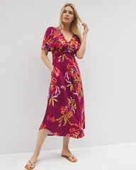 Pamilla Midi Bra Dress - SUNRISE FLORA RED BEAUTY | Soma Online