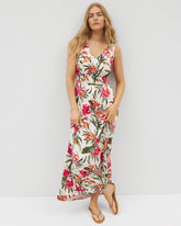 Riviera Surplice Maxi Bra Dress - LE TIGRE TROPIC PARCHMENT | Soma for sale