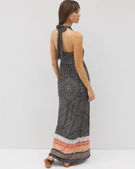Retreat Maxi Bra Dress - POINTILLISM BORDER BLK | Soma discount