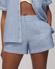 Pajama Shorts - CROSSDYE VINTAGE INDIGO | Soma Online