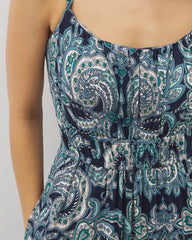 Paradiso Maxi Bra Dress - SHOW OFF PAISLEY NAVY | Soma for sale