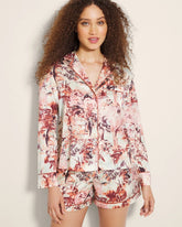 Long-Sleeve Notch Collar Pajama Top - WALK IN THE PARK M CHAMP | Soma on sale