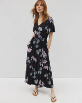 Oasis Midi Bra Dress - FLORAL HAVEN BLACK | Soma on sale