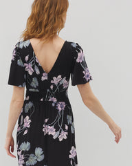 Oasis Midi Bra Dress - FLORAL HAVEN BLACK | Soma on sale