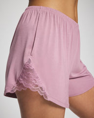 Lace Trim Pajama Short - LILAC WINE | Soma outlet