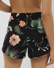 Pajama Shorts - PARADISE PLUMES BLACK | Soma on sale