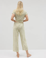 Cropped Pajama Pants - CHILL STRIPE CHAMPAGNE | Soma discount