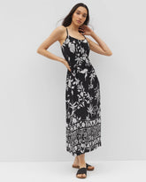 Paradiso Midi Bra Dress - PEACEFUL FLORA BLK | Soma Online