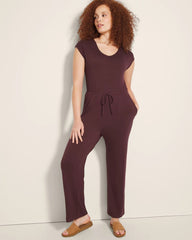 Wide-Leg Jumpsuit - PINOT NOIR | Soma near me