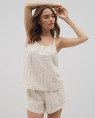 Cotton Gauze Pajama Cami - CHAMPAGNE STRIPE | Soma discount