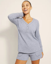 Long-Sleeve Pajama Henley - LUNAR TIDE | Soma on sale