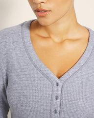 Long-Sleeve Pajama Henley - LUNAR TIDE | Soma on sale