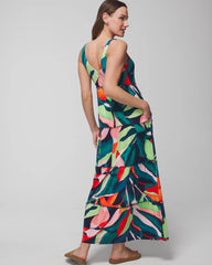 Tiered Maxi Bra Dress - VACAY VIBES NIGHTFALL NVY | Soma sale