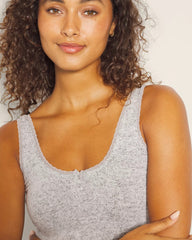 Cozyluxe Pajama Tank - BLACK AND WHITE CROSS DYE | Soma Online