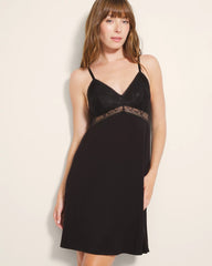 Soft Support Lace Chemise - BLACK | Soma on sale