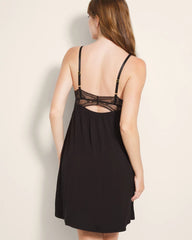 Soft Support Lace Chemise - BLACK | Soma on sale