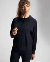 Ultrasoft Fleece Relaxed Funnel Neck Sweatshirt - MIDNIGHT SKIES | Soma Online