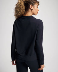 Ultrasoft Fleece Relaxed Funnel Neck Sweatshirt - MIDNIGHT SKIES | Soma Online