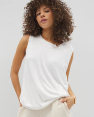 Rib Knit Sleeveless Top - OPTIC WHITE | Soma discount