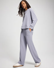 Ultrasoft Fleece Quarter Zip Sweatshirt - PERFECT SKY | Soma near me