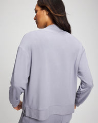 Ultrasoft Fleece Quarter Zip Sweatshirt - PERFECT SKY | Soma near me