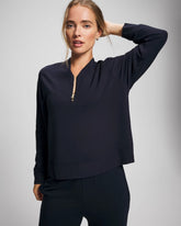 Ultrasoft Fleece Quarter Zip Sweatshirt - MIDNIGHT SKIES | Soma on sale