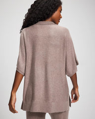 Premier Knit Sweater Collared Top - HEATHER FAWN | Soma for sale