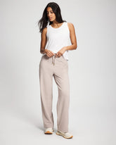 Essential Terry Straight Leg Pants - HEATHER MINK | Soma on sale