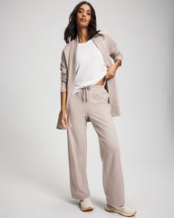 Essential Terry Straight Leg Pants - HEATHER MINK | Soma on sale