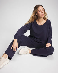 Essential Terry Straight Leg Pants - DEEP INDIGO | Soma sale
