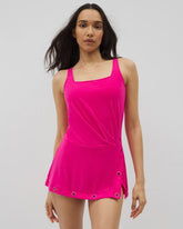 Beyond Control Grommets Swim Dress - DRAGON FRUIT | Soma Online