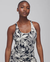 24/7 Racerback Bra Tank - PATTERNED PALMS BLACK | Soma for sale