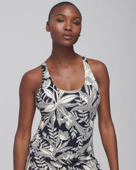 24/7 Racerback Bra Tank - PATTERNED PALMS BLACK | Soma for sale