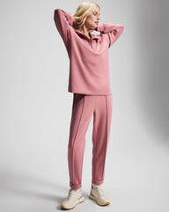 Modern Modal Quarter Zip Sweatshirt - CINDER ROSE | Soma outlet