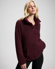 Sherpa Pullover - MERLOT | Soma on sale