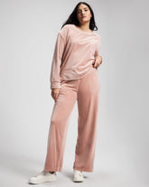 Velour Straight Leg Pants - ADOBE ROSE | Soma outlet