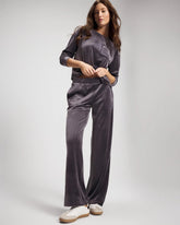 Velour Straight Leg Pants - GRAY INK | Soma near me