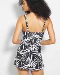 Sharp Observation Swim Dress - BLACK/WHITE | Soma discount