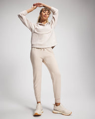 Ultrasoft Fleece Joggers - HEATHER SHELL | Soma on sale