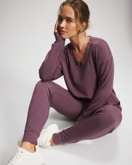 Ultrasoft Fleece Joggers - PURPLE FLINT | Soma discount