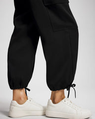Satin Relaxed Cargo Pant - BLACK | Soma outlet