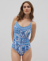 Beyond Control Sea Life V-Neck One-Piece - WHITE MULTI | Soma near me