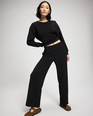 Modern Modal Straight Leg Pant - BLACK | Soma on sale