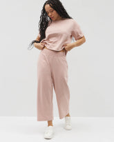 Wide Leg Crop Pant - HEATHER CLAY | Soma outlet