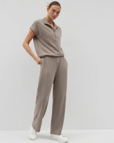 Wide Leg Pant - SMOKED TRUFFLE | Soma discount